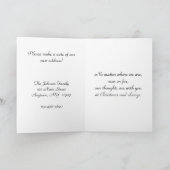 クリスマス·ドア·アドレスの変更挨拶 シーズンカード (内部)