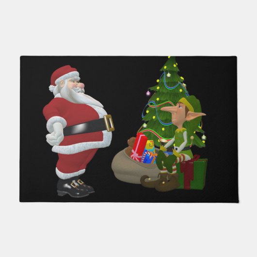 クリスマス ドア マット サンタ (正面)