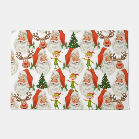 クリスマス ドア マット サンタ (正面)