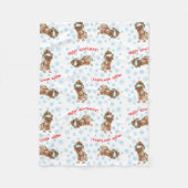 クリスマス·ドイツの短い干し草の指針 フリースブランケット (正面)