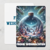 クリスマス ドイツ フローラ・ヴァイナハテン ホリデー カード (正面/裏面)