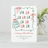 クリスマス・ドゥードル・ボウズ 赤と緑のメリクリ シーズンカード (スタンド正面)
