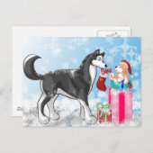 クリスマス・ドギー! シーズンポストカード (正面/裏面)