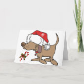 クリスマス・ドッグがクリスマス・ウィッシュにすべてのごちそうを賭ける シーズンカード (正面)
