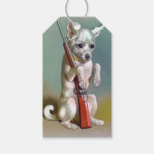 クリスマス・ドッグ ギフトタグ (正面)