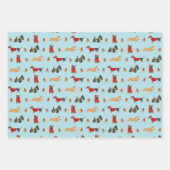 クリスマス・ドッグ ラッピングペーパーシート (正面)