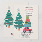 クリスマス ドライブバイ プレゼント交換 ご招待 招待状 (正面/裏面)
