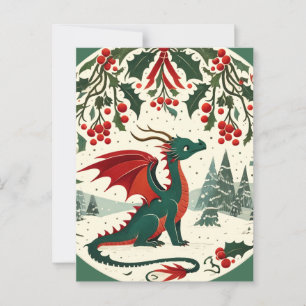 クリスマス・ドラゴン ポストカード