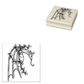 クリスマス・ドラゴン ラバースタンプ (押印)