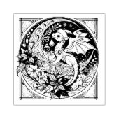 クリスマス・ドラゴン ラバースタンプ (インプリント)