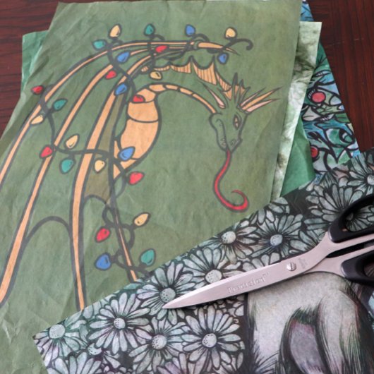 クリスマス・ドラゴン 薄葉紙