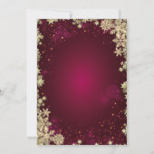 クリスマス ドリンク サンタ ハット 赤 クリスマス 招待状 (裏面)