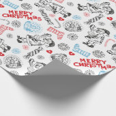 クリスマス・ドードレス ラッピングペーパー (角)