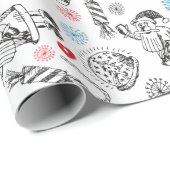 クリスマス・ドードレス ラッピングペーパー (ロールコーナー)