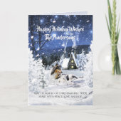 クリスマス・ナイト魔法のトリコラーコリー&ランブス –  シーズンカード (正面)