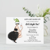 クリスマス·ナイト·アウト·レッツエルフィド·アップ·誕生日 招待状 (スタンド正面)