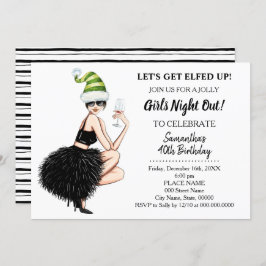 クリスマス·ナイト·アウト·レッツエルフィド·アップ·誕生日 招待状