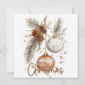 クリスマス　ナチュラル　グリーティング (裏面)