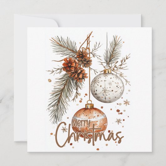 クリスマス　ナチュラル　グリーティング (正面)
