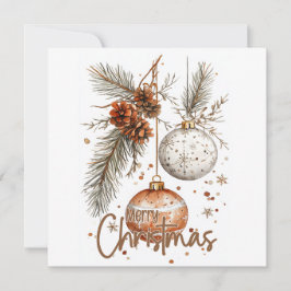 クリスマス　ナチュラル　グリーティング