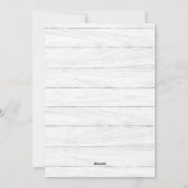 クリスマス　ナチュラル　ホワイト　ウッド　４枚　写真　グリーティング　ホリデー シーズンカード (裏面)