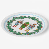 クリスマス·ナッツクラッカーズ玩具兵士 ペーパープレート (アングル)