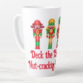 クリスマス ナッツクラッカー カフェラテマグ (左アングル)