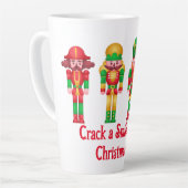 クリスマス ナッツクラッカー カフェラテマグ (左アングル)