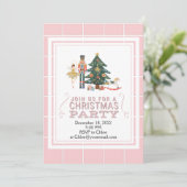 クリスマス・ナッツクラッカー・バレエ・パーティー招待状 招待状 (スタンド正面)