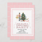 クリスマス・ナッツクラッカー・バレエ・パーティー招待状 招待状 (正面/裏面)