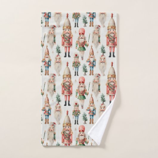 クリスマス・ナッツクラッカー・ホリデー バスタオルセット (ハンドタオル)