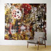 クリスマス・ナッツクラッカー・ホリデー・フォト・バックドロップ タペストリー (インサイチュ(横))