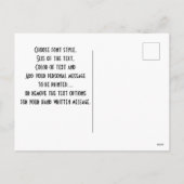 クリスマス·ナットクラッカーの兵士が仮面をつけた シーズンポストカード (裏面)