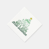 クリスマス・ナプキンのキリスト スタンダードカクテルナプキン (角)