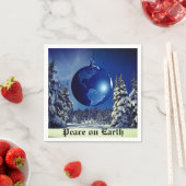 クリスマス・ナプキンス、地球の平和 スタンダードカクテルナプキン (インサイチュ)