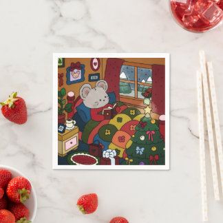 クリスマス ナプキン スタンダードカクテルナプキン