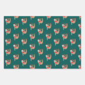 クリスマス・ナマズ ラッピングペーパーシート (正面)