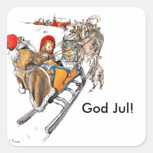 クリスマス・ニッセとカースティオンスリー スクエアシール