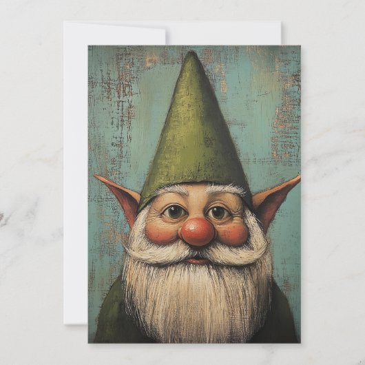 クリスマス・ニッセ - 伝統的な北欧のホリデー・アート シーズンカード (正面)