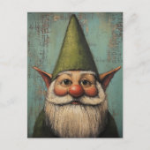 クリスマス・ニッセ - 伝統的な北欧のホリデー・アート シーズンポストカード (正面)