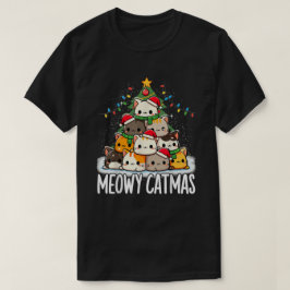 クリスマス ニャンニャン 猫の日 ツリー Xmas ネコ Tシャツ