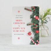 クリスマス＆ニューイヤー オーナメント カード (スタンド正面)