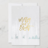 クリスマス＆ニューイヤー・パーティーのグリーティングカード 招待状 (裏面)