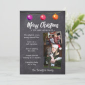 クリスマス、ニュースレタースタイル、トップイヤーハイライト シーズンカード (スタンド正面)