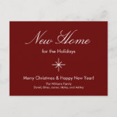 クリスマス・ニューホームの祝日のお知らせ 案内ポストカード (正面)