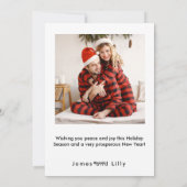 クリスマス・ニューホーム移動 シーズンカード (裏面)