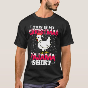 クリスマス+ニワトリ+ラバー+これが私の+Xmas+パジャマ+キュート Tシャツ