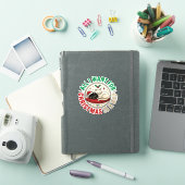 クリスマス ネコ 昼寝 ホリデー デザイン シール (iPadカバー)