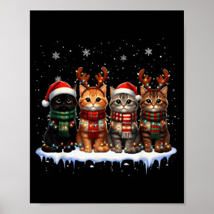 クリスマス ネコ 猫の日 プレゼント メンズ レディース キッズ ポスター