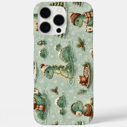 クリスマス ネッシー ロッホネス モンスター もこもこ 隠棲生物 Case-Mate iPhoneケース (裏面)